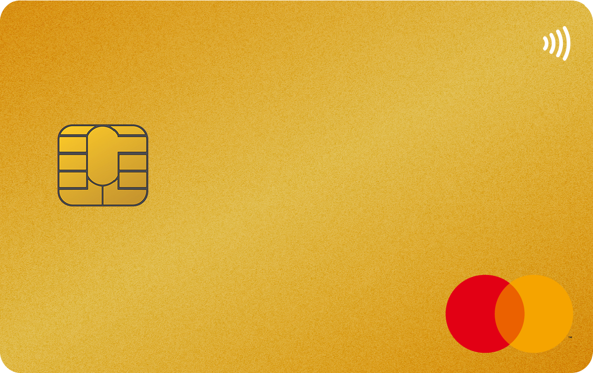 デポジット型ライフカード ゴールドの券面(デポジット型ゴールド/Mastercard)