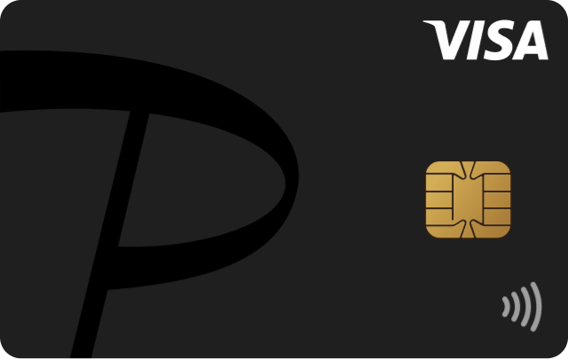 PayPayカードの券面(ブラック/Visa)